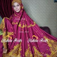 Gambar Ready Gan Mukena Bordir Padang Monalisa Series Maroon Gold Ready Gan dari Mukena Berkah Jaya undefined 1 Tokopedia