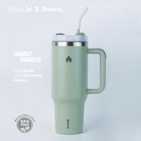 Gambar Either.id x Rosca. - Tumbler Stainless Botol Minum Aesthetic 12ml Tahan Dingin Dengan Handle dari AMISALAMORA undefined 1 Tokopedia