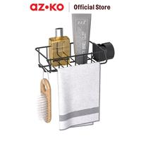 Gambar AZKO Stora Rak Wastafel Wk810215-1R - Hitam Organizer Serbaguna Rak Sabun Shampoo Tempat Peralatan Mandi Bathroom Wall Shelves dari AZKO ID undefined 2 Tokopedia