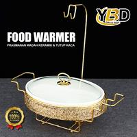 Gambar (Langsung Diproses) Food warmer Gold wadah keramik + Tutup Kaca / wadah Kapasitas 4Liter / Rolltop prasmanan wadah kaca / Prasmanan Set / Kotak penyimpanan makanan stainless steel 304 dengan penutup / piring persegi untuk penyimpanan di dalam kulkas, dari optimus-store undefined 3 Tokopedia