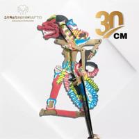 Gambar Miniatur Wayang Kulit Asli 30cm Buto Cakil Bahan Kulit Sapi Ukuran Mini dari skybosy09 undefined 3 Tokopedia