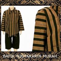 Gambar Surjan lurik Baju adat Jawa dalang oleh oleh jogja solo pekalongan - SREADY - S dari ChicHeaven undefined 5 Tokopedia