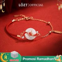 Gambar 【Toko resmi】LOZT Gelang Batu Giok Gelang Merah Cina gelang keberuntungan Gelang Ikan Koi Liontin Hetian Tali Giok Gesper Perdamaian Set Kalung Gelang Wanita - Gelang Batu Giok Asli 100 Bersertifikat Kalung Keberuntungan Memberkati Kedamaian Dan Memb dari rosa1804 undefined 3 Tokopedia