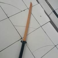 Gambar mainan pedang kayu ( katana samurai latihan wooden sword ) 90cm dari luckyluckywood undefined 2 Tokopedia