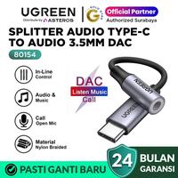 Gambar UGREEN Adapter Splitter Lightning to Jack Audio 3.5mm iPhone MFi Kabel Converter Headset Headphone - 30756-(L)BK dari UGREEN Surabaya Official undefined 1 Tokopedia