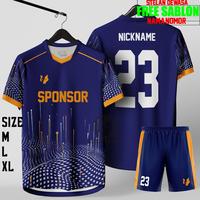 Gambar baju Bola GRATIS SABLON Nama+Nomor Dan Sponsor Jersey Futsal dewasa Dan Terlais Baju Celana dari printStoree undefined 2 Tokopedia