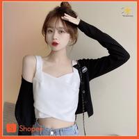 Gambar SEKSI LUCU CROP TOP KOREAN/new style tank top wanita-StarKing new - Hitam, S dari PutriTokostar undefined 1 Tokopedia