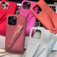 Gambar INS Lipstick Silicone DIY Rhode Phone Case For iPhone 16 15 14 13 12 11 Pro Max Plus Portable Lip Gloss Holder Hot Soft Cover dari diannugra undefined 4 Tokopedia