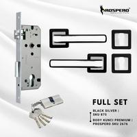 Gambar PROSPERO Handle Pintu Rumah Minimalis Ergonomic Black SIlver Aluminium Modern Style FT002 875 - Body+Body2676 dari BUMI PUTERA PERKASA undefined 3 Tokopedia