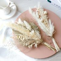 Gambar Artificial Plant Dried Pampas Grass Palm Fan Leaves Bouquet Boho Home Decor Dry Flower Eucalyptus Leaf Wedding Table Vase Decor dari duniacelluler11 undefined 2 Tokopedia