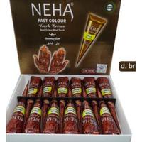 Gambar HENNA ALIS / HENNA TANGAN COKLAT HITAM / HENA ALIS NEHA / HENNA EYEBROW CONE / NEHA alis BPOM dari toko v80 undefined 2 Tokopedia