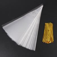Gambar 100pcs Clear Cone Candy Storage Bags Cones Transprant Plastic Bag Popcorn Candy Bags for Baby Shower Wedding Party Bags Supplies dari SHELA COSMETIC undefined 2 Tokopedia