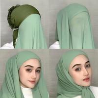 Gambar HIJAB JILBAB KERUDUNG SQUARE SEGI EMPAT INSTAN TURKI 2 LAYER dari Tarwi imati81 undefined 3 Tokopedia