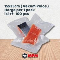 Gambar Plastik Vacuum 15x35 / Plastik Vacuum Makanan 15 x 35 IMP - 15x35 cm KRT, +/- 100pcs dari Mitra Packindo Machinery undefined 1 Tokopedia