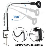 Gambar Desktop Microphone Arm Stand 30cm Flexible Gooseneck Mic Stand Phone Clip Holder for Blue Snowball ice SM58 PGA48 Samson A6V K66 dari Senia Beauty undefined 3 Tokopedia