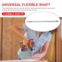 Gambar 200/300mm Length Flexible Extension Drill Bit Holder Flex Shaft Hex Shank Quick Flexible Drill Bit Extension for Screwdriver dari Paradena Store undefined 3 Tokopedia