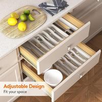 Gambar 1pc Lifewit Silverware Drawer Organizer Adjustable Flatware And Cutlery Holder Black Expandable Utensil Tray Storage Box Kitchen dari GROSIR SEULANG LUSINANNN undefined 3 Tokopedia