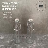 Gambar ITALIAN BOTTLE SWING  500ML 1000ML / BOTOL KACA ITALIAN / BOTOL ITALIAN / ITALIAN BOTOL SWING 500ML / ITALIAN BOTOL SWING 1000ML / BOTOL KACA / BOTOL SWING 500ML / BOTOL SWING 1000ML - 1000ML -  PUTIH dari HS PACKAGING CABANG BALI undefined 3 Tokopedia