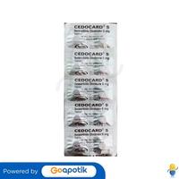 Gambar CEDOCARD 5 MG STRIP 10 TABLET dari Apotek Kosambi By GoApotik undefined 1 Tokopedia