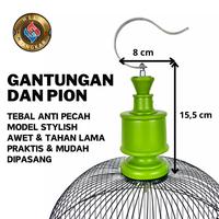 Gambar FULL SET SANGKAR LOVEBIRD BINTANG WARNA OVAL BESI IMPORT KANDANG LOVEBIRD SANGKAR BURUNG LOVE BIRD PARKIT KENARI SANGKAR - HIJAU STABILO dari Blommy Official undefined 3 Tokopedia