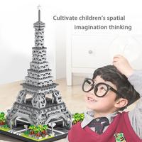 Gambar BOOM SALE ZHEGAO Mainan 1765Pcs Lego Eiffel Tower 3D Puzzle Blok Bangunan Mini Bricks Susun Edukasi Mainan - M2068-600Pcs dari Gerticos undefined 4 Tokopedia