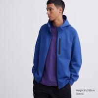 Gambar [New][Baru] Uniqlo Jaket Hoodie Sweat Dry Stretch Dengan Zipper Biru (Best Quality) dari UNIQLO Office Store undefined 4 Tokopedia