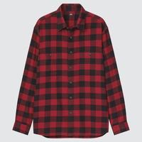 Gambar Uniqlo Kemeja Flannel Kotak Pria Lengan Panjang Red (Best Quality) dari UNIQLO Office Store undefined 4 Tokopedia