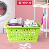 Gambar GM (COD) Mega Laundry Basket CB-10 Lion Star Keranjang Baju/Pakaian Kuat tebal dari GUDANG MELAMINE undefined 1 Tokopedia