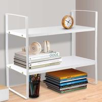 Gambar Rak Buku Meja Kayu nimalis Rakit DIY Book Shelf 2 Layer Organizer - Putih 30 dari Maxshi Store undefined 3 Tokopedia