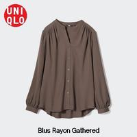 Gambar Kemeja Blouse Rayon Wanita Kerah Lengan Panjang Uniqlo Original (Best Quality) dari UNIQLO Office Store undefined 1 Tokopedia