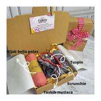 Gambar (Hampers hemat hijab) kado kerudung segiempat free ucapan untuk ulang tahun anniversary hari guru hari ibu lebaran perpisahan sekolah - paket hijab 2 dari Hildacore undefined 4 Tokopedia