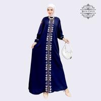 Gambar BATIK CAPLIN - Gamis Bordir Bunga Timbul Bahan Crinkle - Gamis Amecca Busana Manasik Haji dari TK PAPATONG ANYAR TERRRBARRRU undefined 4 Tokopedia