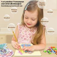 Gambar READY STOK Tatajoy Mainan DIY Kreasi Baju Karakter Princess Dress Up Kartun DIY kerajinan Tangan Poke Painting Mainan Seni Dress Up Tusuk Kain Perca Untuk Edukasi Anak Perempuan [SALE TERBATAS!!!] dari berkat awal12 undefined 2 Tokopedia