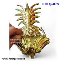 Gambar Dekorasi Pintu Nanas Kuningan antik Ketukan Pintu Nanas ukir Door Kno dari Marazhar Shop undefined 3 Tokopedia