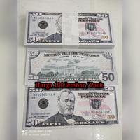 Gambar UANG MAINAN DOLAR / DOLLAR AMERIKA ISI 100 / MONEY PLAY NEEW - $ 100 Dollar dari Romario hampers undefined 4 Tokopedia