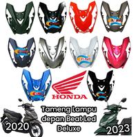 Gambar Tameng lampu depan beat deluxe street led 2020-2023 original hitam putih hijau doff merah pink magenta coklat doff silver doff original dari My Rezeky undefined 1 Tokopedia