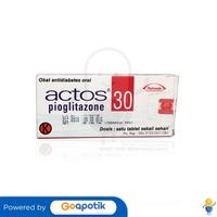 Gambar ACTOS 30 MG BOX 14 TABLET dari Apotek Kosambi By GoApotik undefined 1 Tokopedia