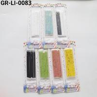 Gambar GR-LI-0083 Lilin kue ultah ulang tahun stick panjang glitter emas birthday cake hijau hitam kuning putih biru peach yamama baking toko hiasan kue sprinkle story - LI-0083-D  dari Yamama Baking Jakarta undefined 1 Tokopedia