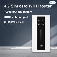 Gambar 4G SIM card wifi router 10000mAh Big battery lte modem travel pocket MIFI hotspot RJ45 Port CRC9 antenna port  portable WiFi dari AISYAH MULTI SHOP undefined 1 Tokopedia