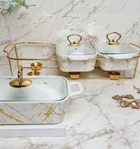 Gambar SALE TERLARIS 1 SET CANADA SERVING PLATE / MANGKOK SUP /PIRING KERAMIK MAKAN / PANCI READYY - Pink dari teh via store undefined 2 Tokopedia
