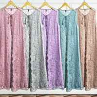 Gambar Outer brokat cardigan brokat outer kondangan long vest outer jumbo luaran gamis muslimah dari infotokoff undefined 4 Tokopedia