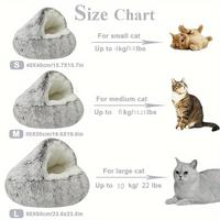 Gambar Must-See Items Today Plush Pet Bedautumn And Winter Soft Plush Round Cushion House 2 In 1  Semi-enclosed Shell Shape Cat Nest Kennel Small Dog Bed Unique Value dari New valley undefined 1 Tokopedia