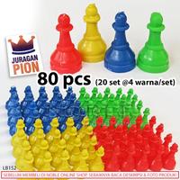 Gambar SukaSuka- 80 pcs Bidak Juragan Pion Catur Pelengkap Dadu Mainan Board Game Toys dari makarinindah undefined 1 Tokopedia