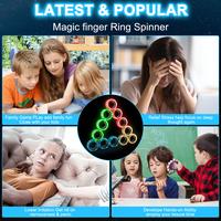 Gambar 12Pcs Glow in Dark Magnetic Ring Fidget Spinner Toys Fingers Magnet ADHD Stress Relief for Adult Kids Anxiety dari azzuhra rastore undefined 5 Tokopedia