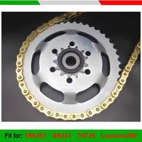 Gambar Silent Durable Chain SPROCKET KIT Fly Chain Wheel Kit for Benelli TRK251 BN251 TNT25 TNT250 Leoncino250 / BN TRK TNT 25 250 251 dari bolukukus sandilla31 undefined 1 Tokopedia