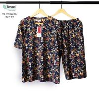 Gambar Greet Nht Wear - Baju Tidur Tencel Motif Mix Celana 3/4 Size Bd Xl Terbaru dari CV Java Griya undefined 5 Tokopedia