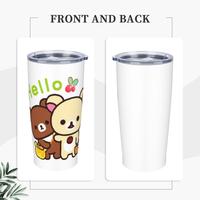 Gambar Hello Milk And Mocha Cute Teddy Bears 3 Stainless Steel Tumbler Vacuum Insulated Mugs Thermal Cold Bottle Straw With Lid 20oz dari src mayisoru grosir996 undefined 3 Tokopedia