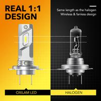 Gambar OXILAM Super Bright 2Pcs H7 LED Headlight Bulb Fanless Ultra Stro dari hiyapoz undefined 2 Tokopedia