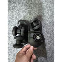 Gambar RODA KOPER  FIBER DOUBLE HITAM SILVER DIAMETER 4,5CM 1SET 4PCS RODA dari SERBAINDAHLESTARI undefined 4 Tokopedia