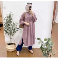 Gambar Meisa Tunik - Tunik Crinkle - Atasan Muslim Wanita - Tunik Simple dari sehati khimar undefined 2 Tokopedia